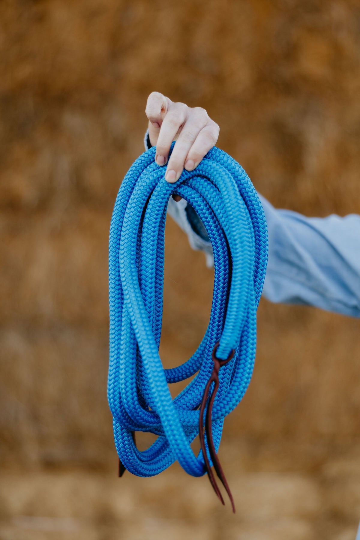 Andrea Equine 22 ft Mecate Reins, Hand Spliced