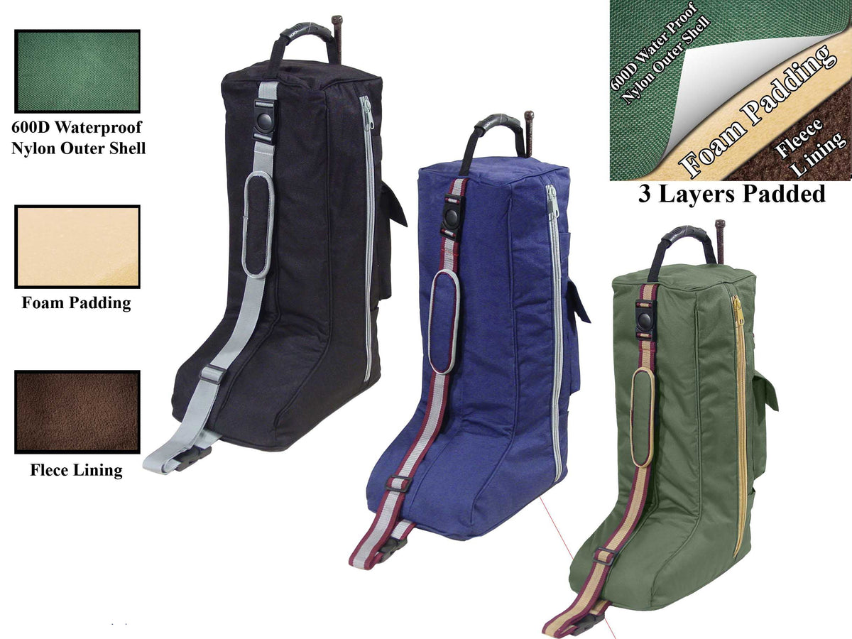 Padded Tall Riding Boot Bag