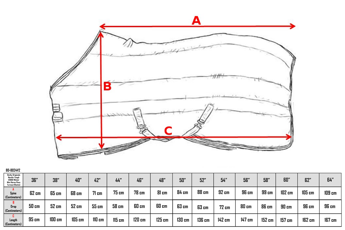Heavyweight Turnout Blanket for Minis and Ponies, 1200D