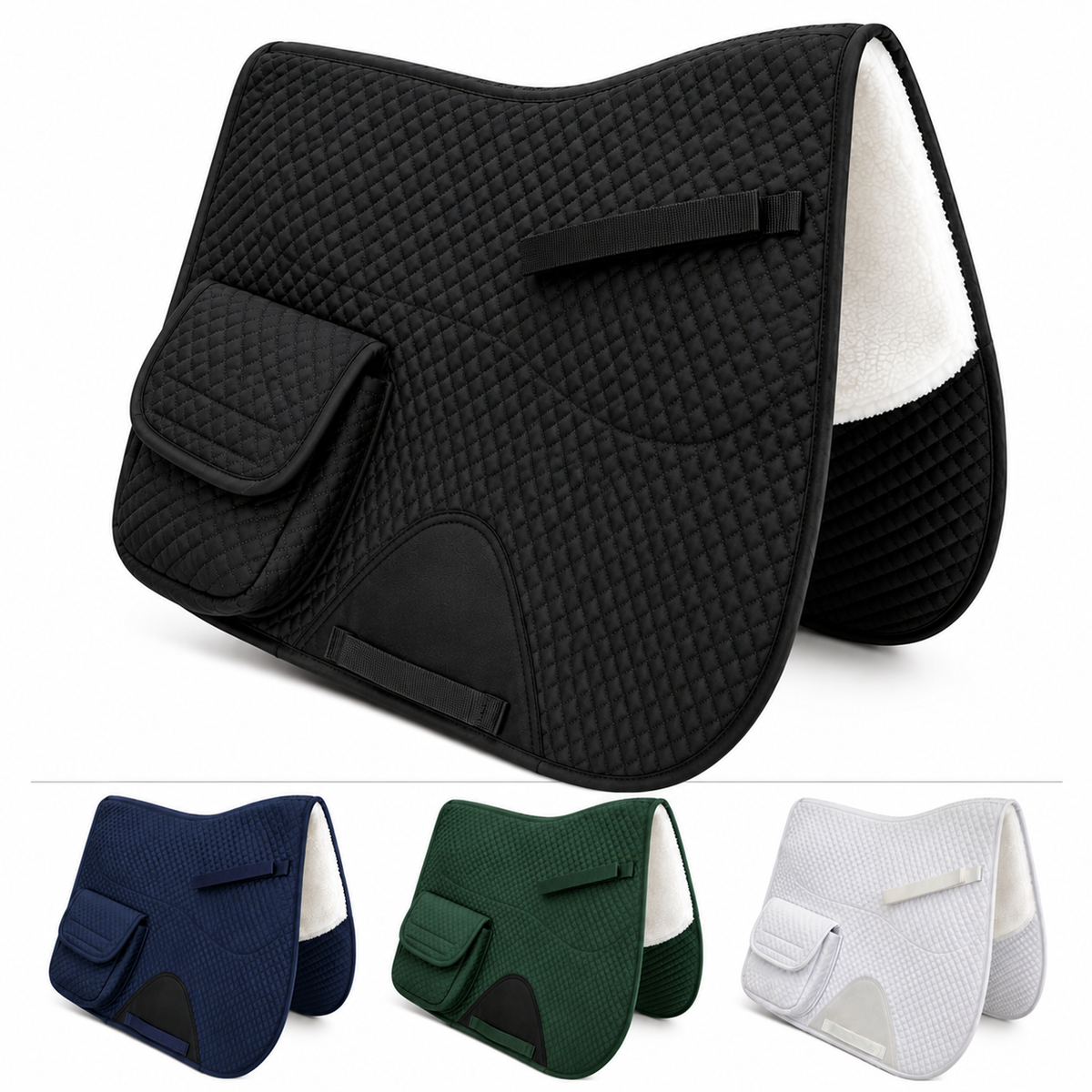 All Purpose English Saddle Pad with Pockets