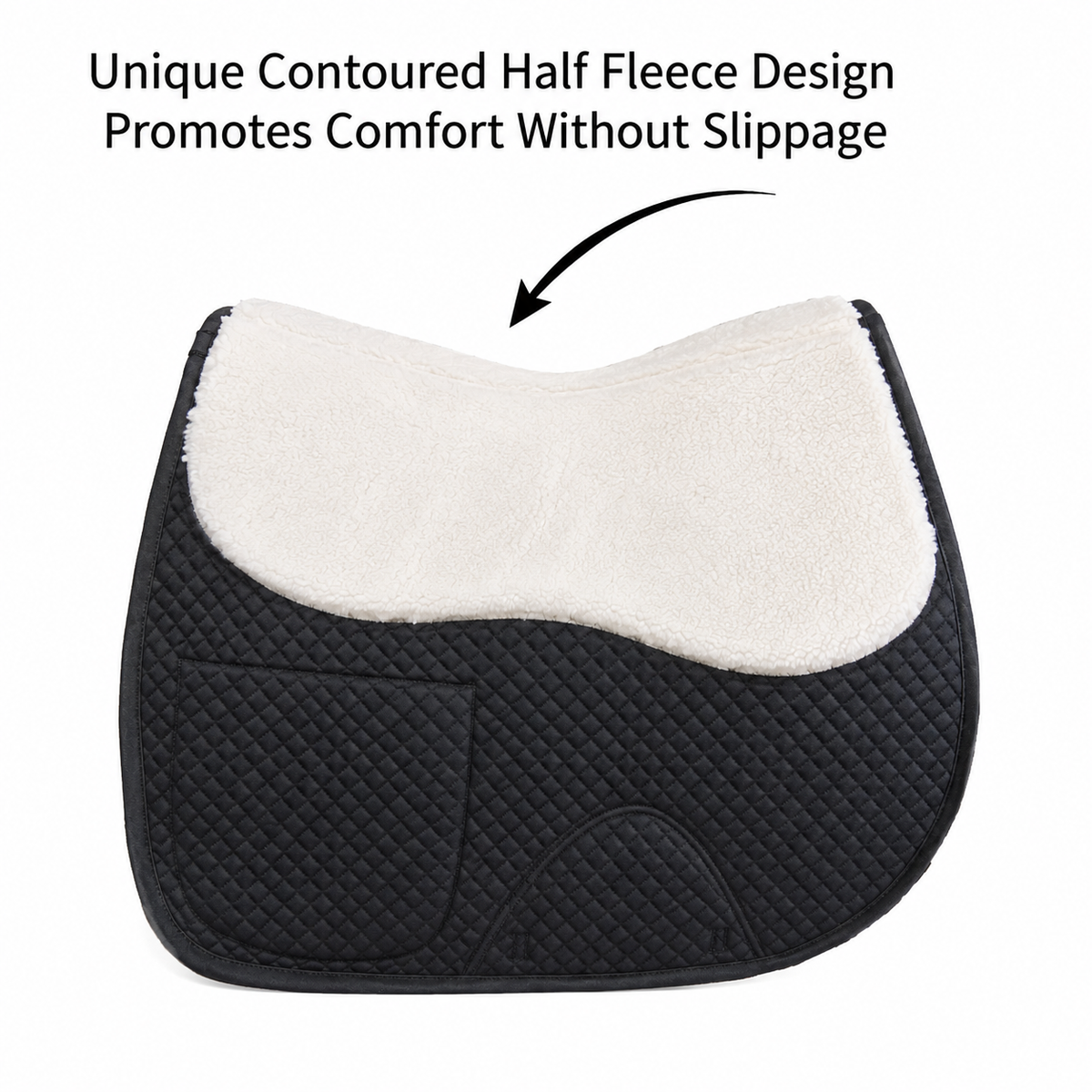 All Purpose English Saddle Pad with Pockets