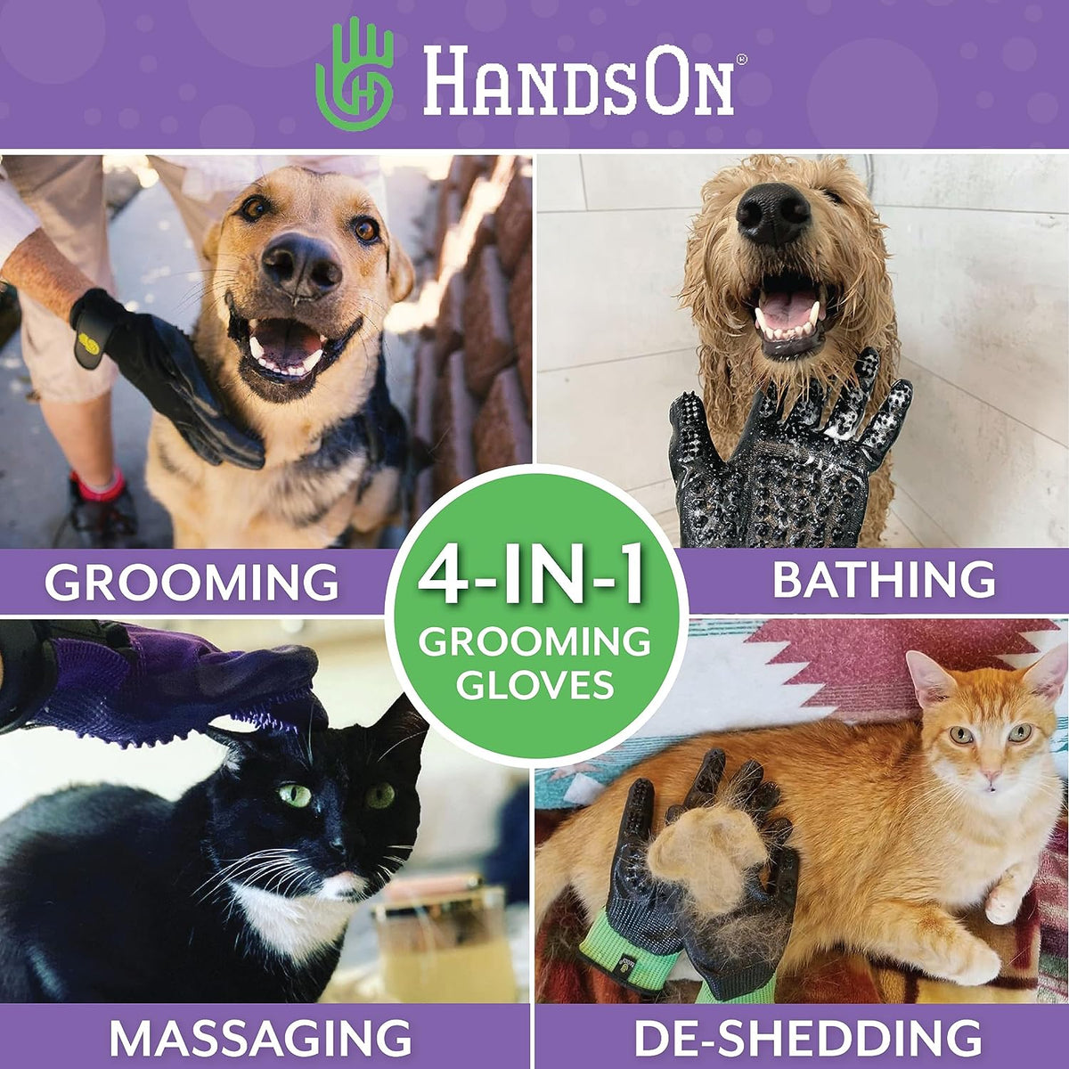 HandsOn Grooming Gloves