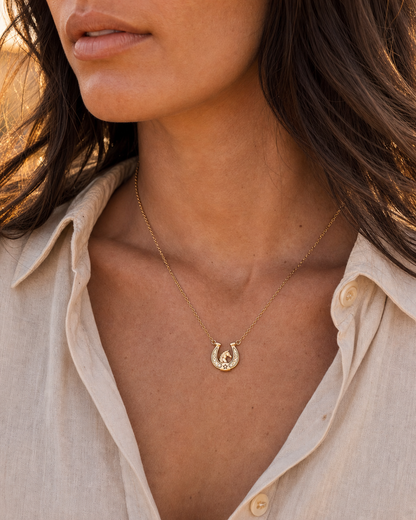Horse Girl at Heart Horseshoe Necklace by Alex and Ani