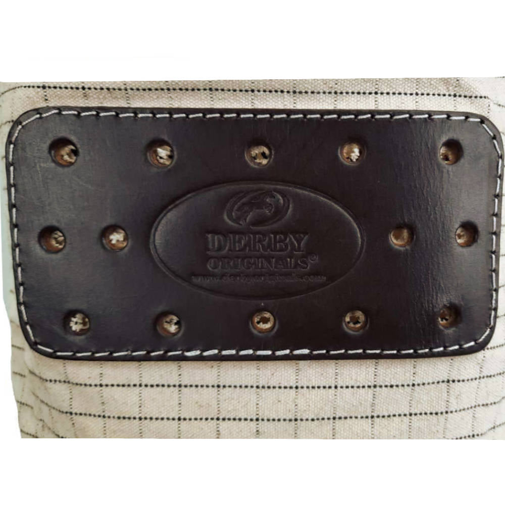 Canvas Feed Bag with Padded Leather Crown, No Spill