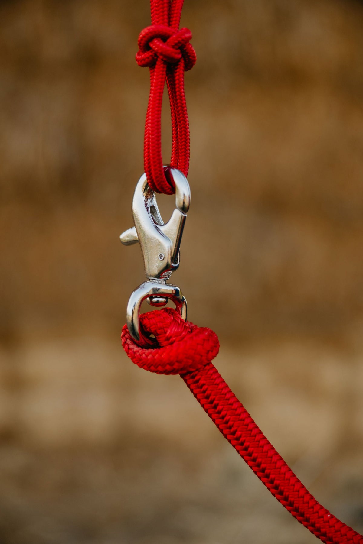 Andrea Equine 4 Knot Rope Halter and 14 ft Lead Set