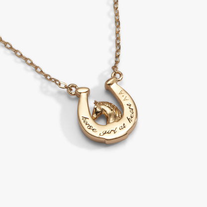 Horse Girl at Heart Horseshoe Necklace by Alex and Ani