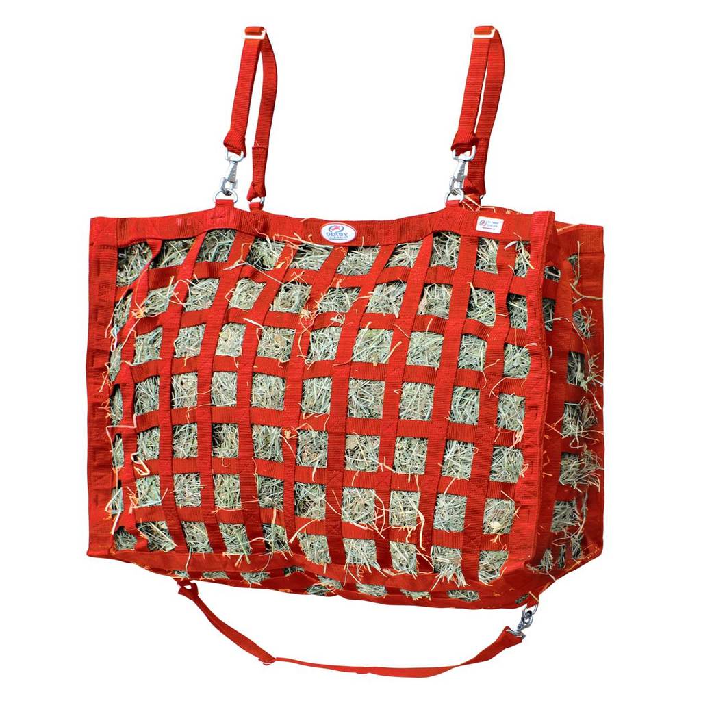 4 Sided Slow Feeder Hay Bag, 1 Bale, 2 in Openings
