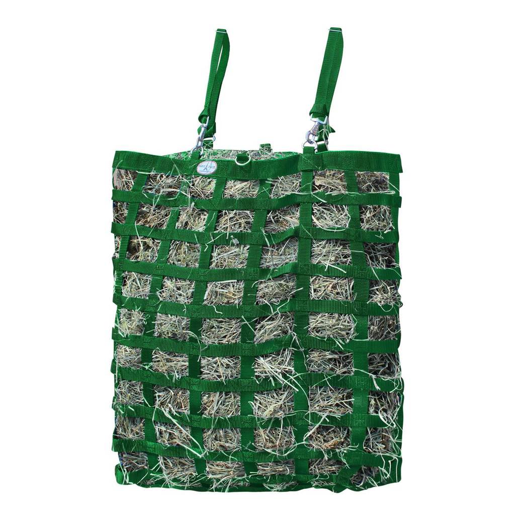 3 Sided Slow Feeder Hay Bag, 3 x 2 in Openings