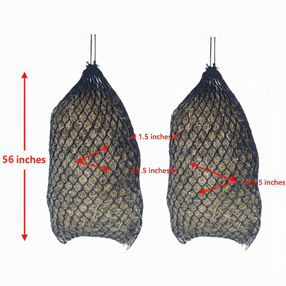 Paris Tack Knotless Ultra Slow Feed Hay Nets, 56 in, Set of 2