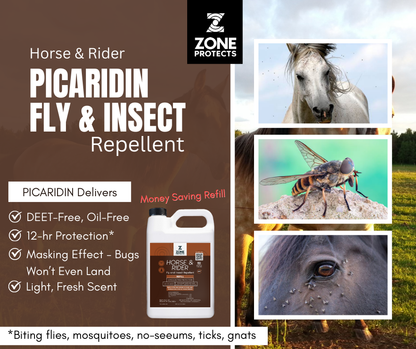 Zone Horse & Rider Fly Repellent, Gallon Refill
