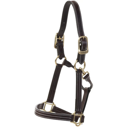 Huntley Equestrian Premium Leather Halter, Triple Stitched