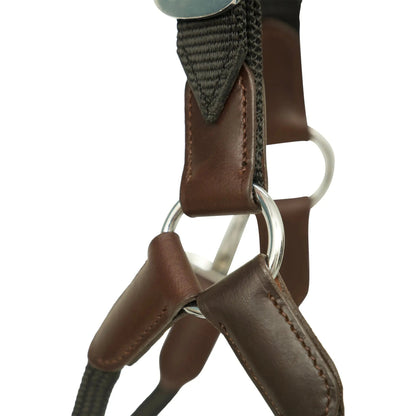 Huntley Nylon Halter with Removable Lead, Black