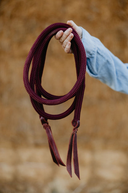 Andrea Equine 10 ft Loop Reins, Hand Spliced