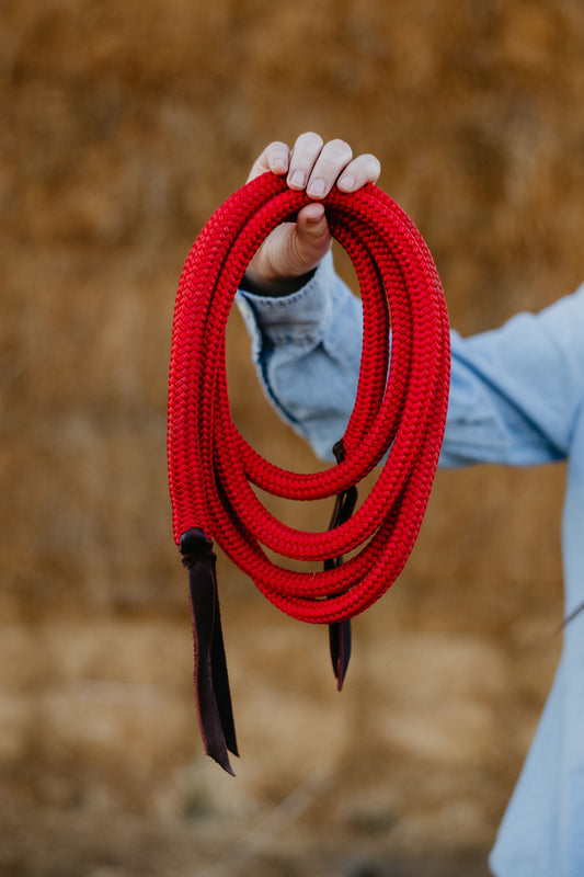 Andrea Equine 10 ft Loop Reins, Hand Spliced