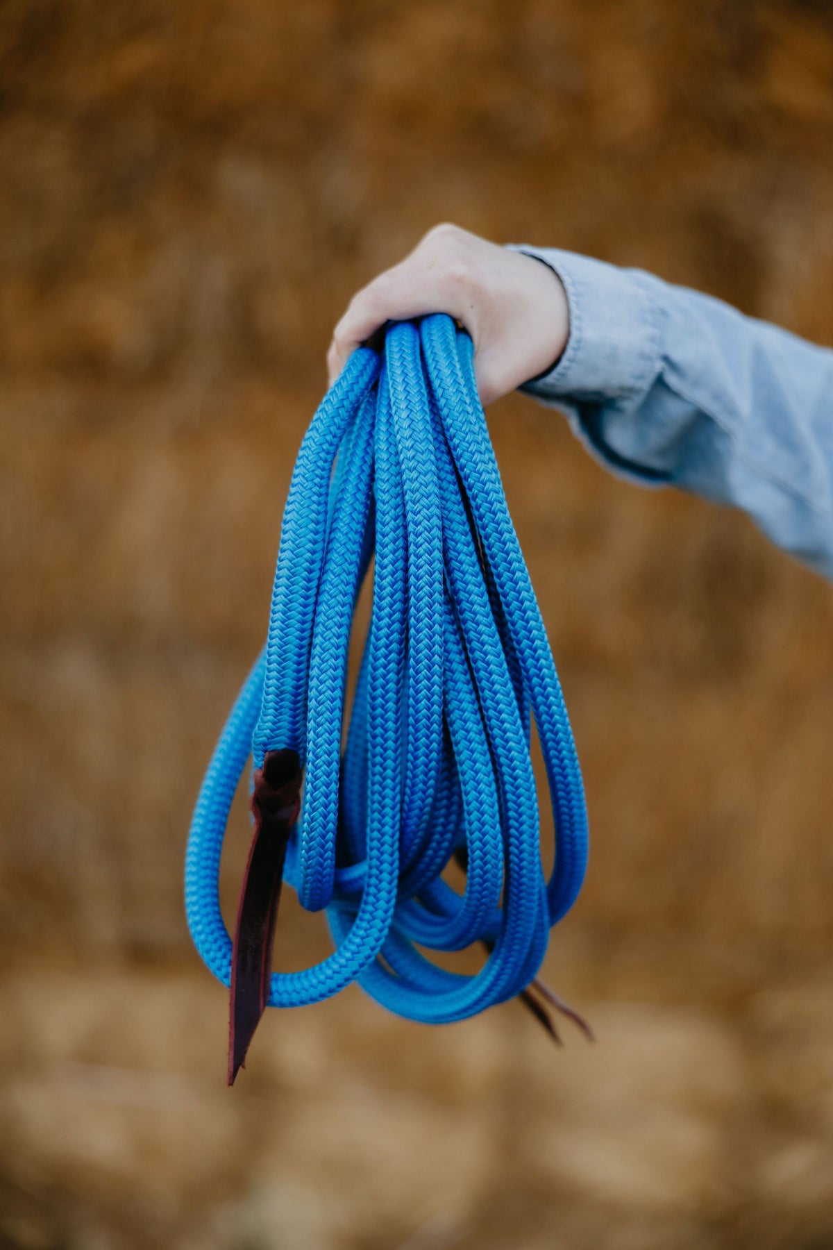Andrea Equine 22 ft Mecate Reins, Hand Spliced
