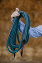 Andrea Equine 22 ft Mecate Reins, Hand Spliced