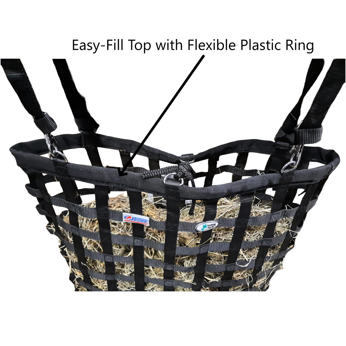 Tahoe 4 Sided Slow Feed Hay Bag, 2 in Openings, Holds 4 Flakes