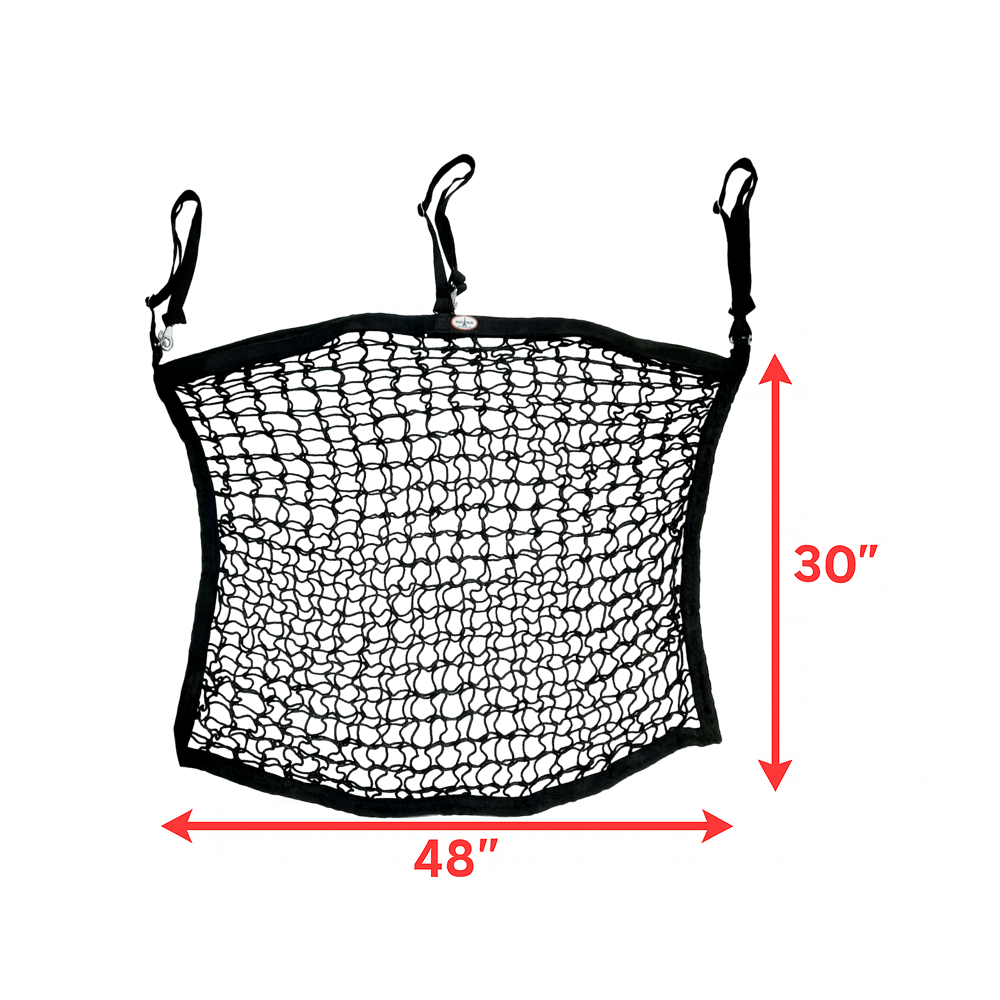 Paris Tack XL Knotless Slow Feed Hay Net, 48 x 30 in, 2 in Openings