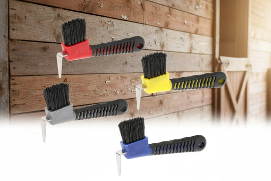 2 in 1 Hoof Pick and Brush, Assorted Colors