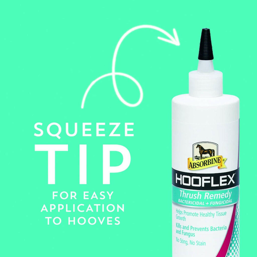Absorbine Hooflex Bactericidal & Fungicidal Thrush Remedy for Horses 12 oz