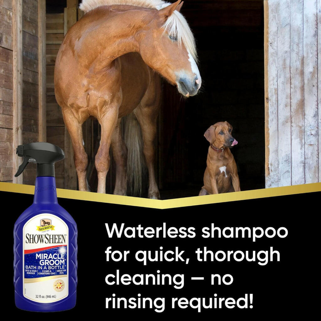 Absorbine ShowSheen Miracle Groom Waterless Bath Spray, 32 oz