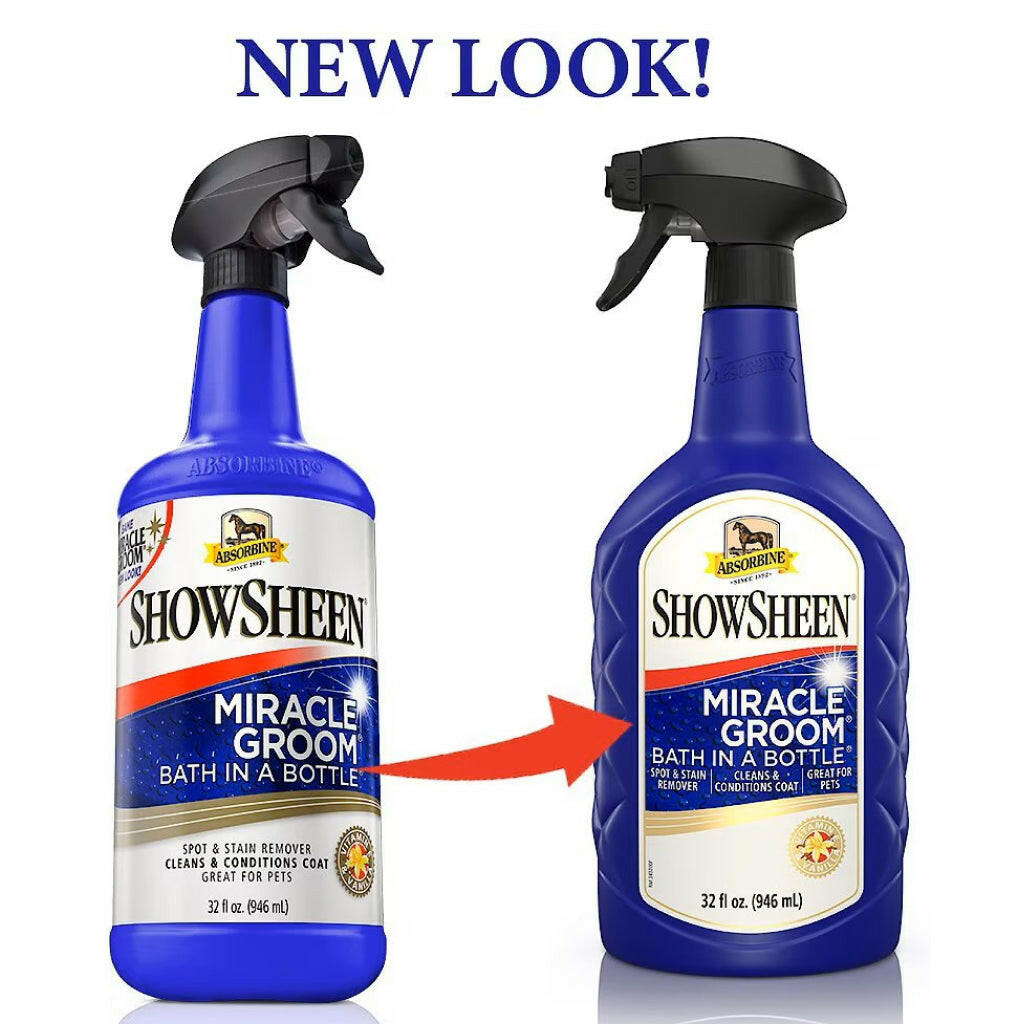 Absorbine ShowSheen Miracle Groom Waterless Bath Spray, 32 oz