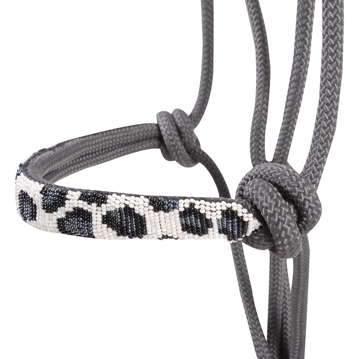 Cashel Beaded Rope Halter with 9 ft Lead