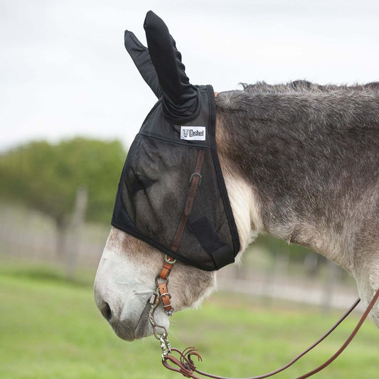 Cashel Quiet Ride Fly Mask with Ears for Mules and Donkeys