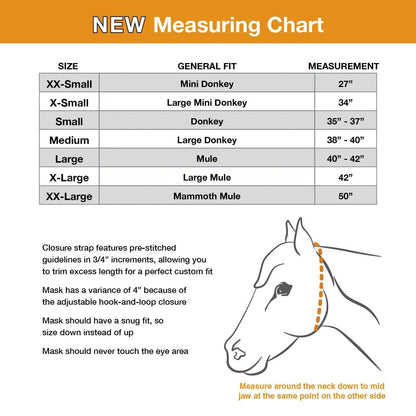 Cashel Quiet Ride Fly Mask with Ears for Mules and Donkeys