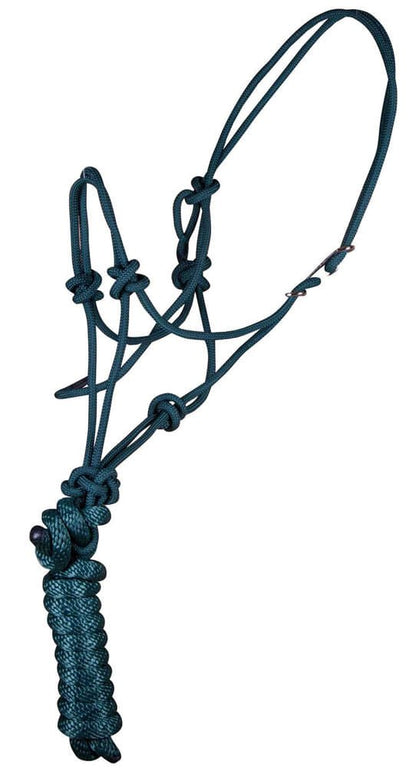 Jeffers Easy On Rope Halter with 8 ft Lead