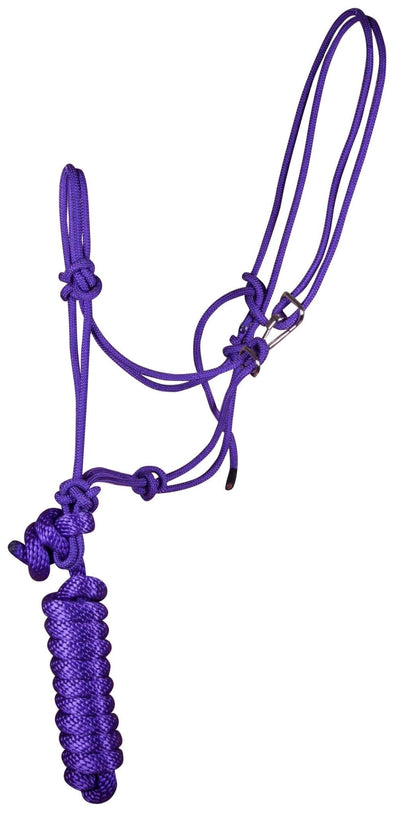 Jeffers Easy On Rope Halter with 8 ft Lead