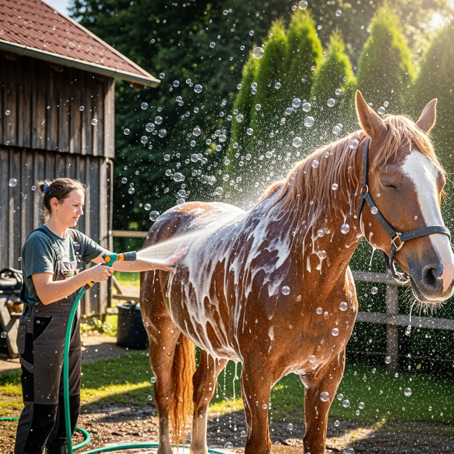 Davis Scruffy Horse Shampoo and HandsOn Gloves Bath Kit