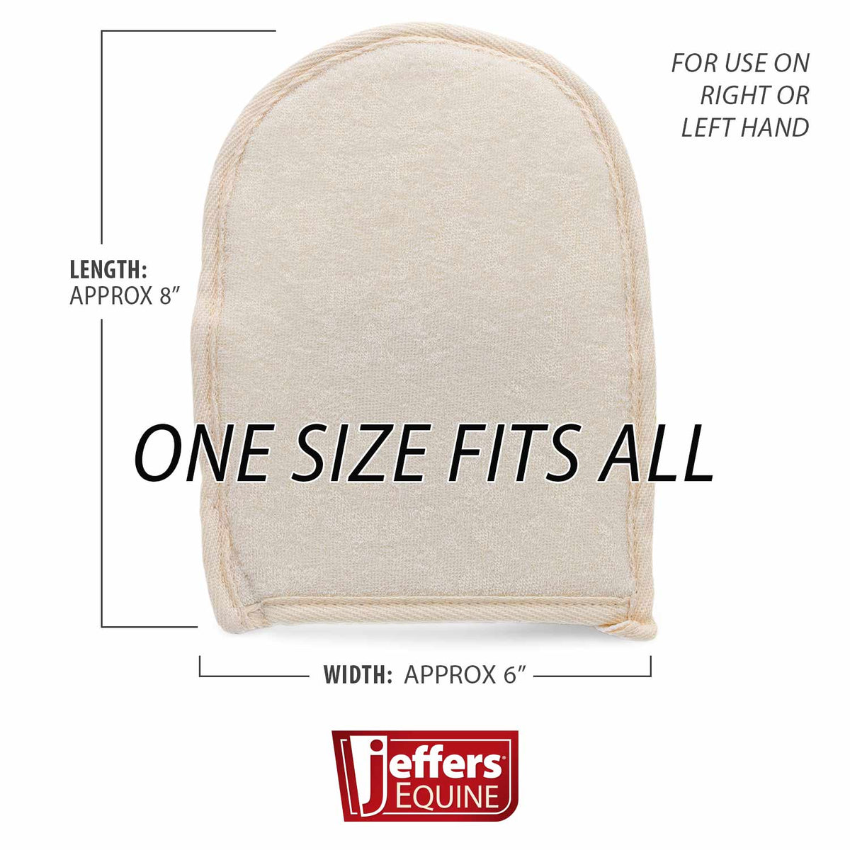 Jeffers Sisal and Microfiber Face Grooming Mitt