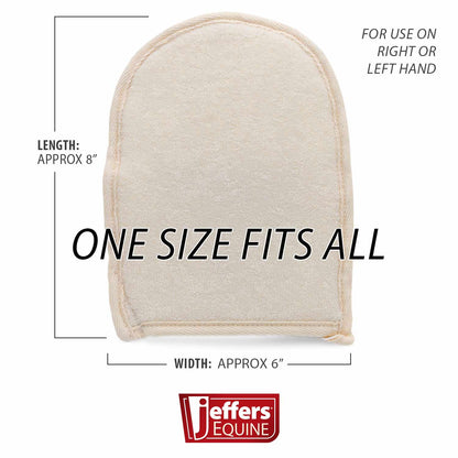 Jeffers Sisal and Microfiber Face Grooming Mitt