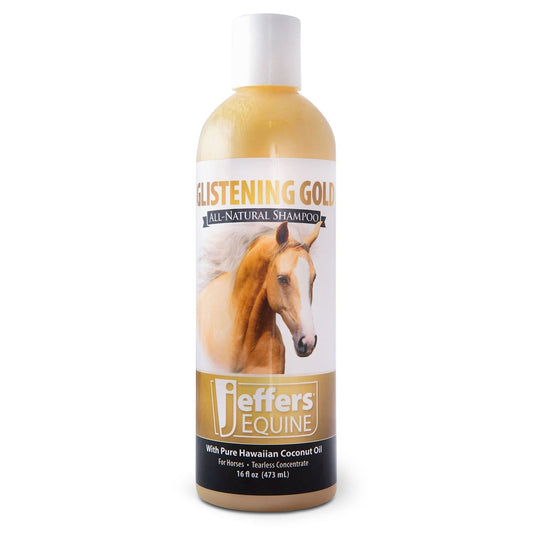 Jeffers Glistening Gold Tearless Horse Shampoo with Coconut Oil