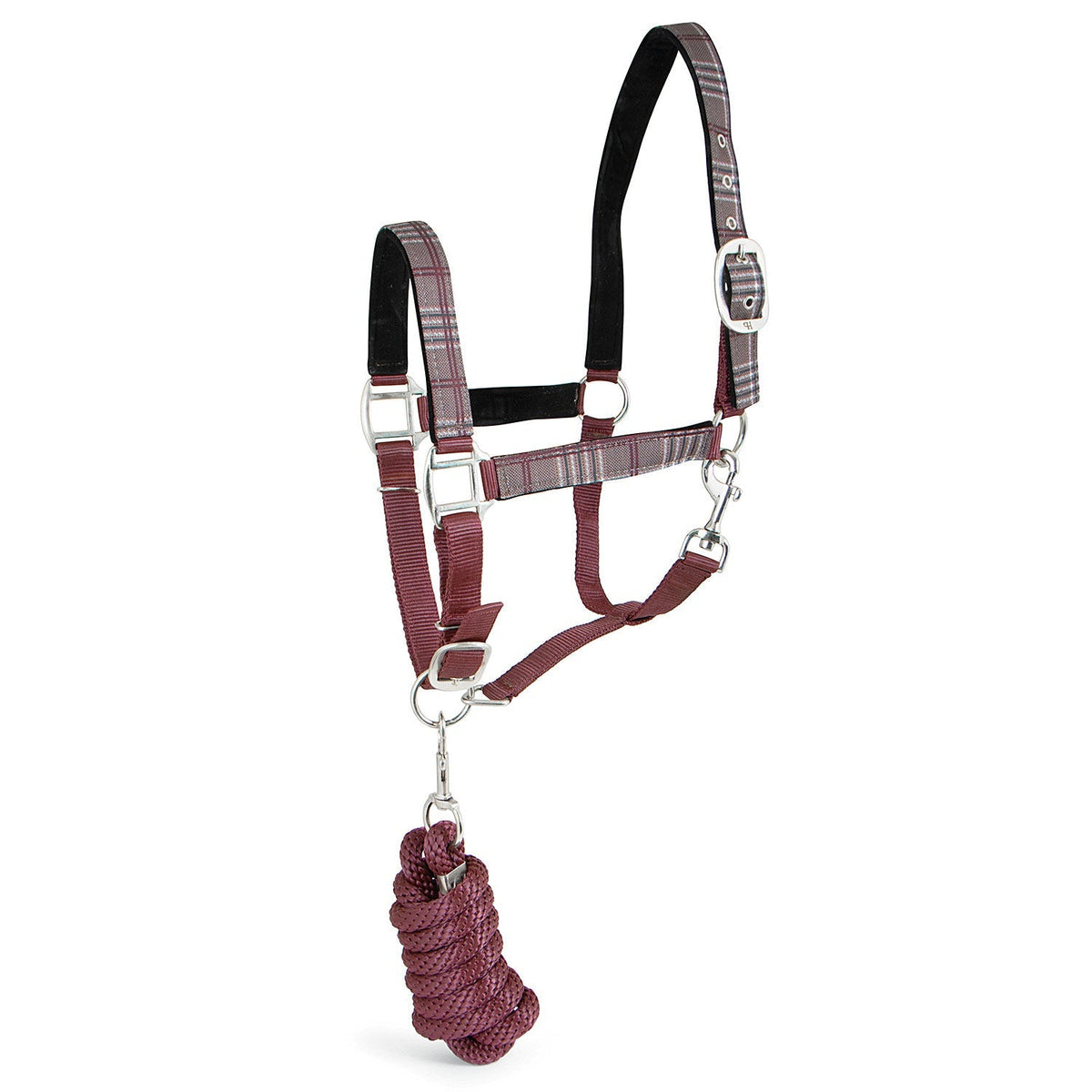 Jeffers Poplar Head Padded Halter and Matching Lead Set, Full